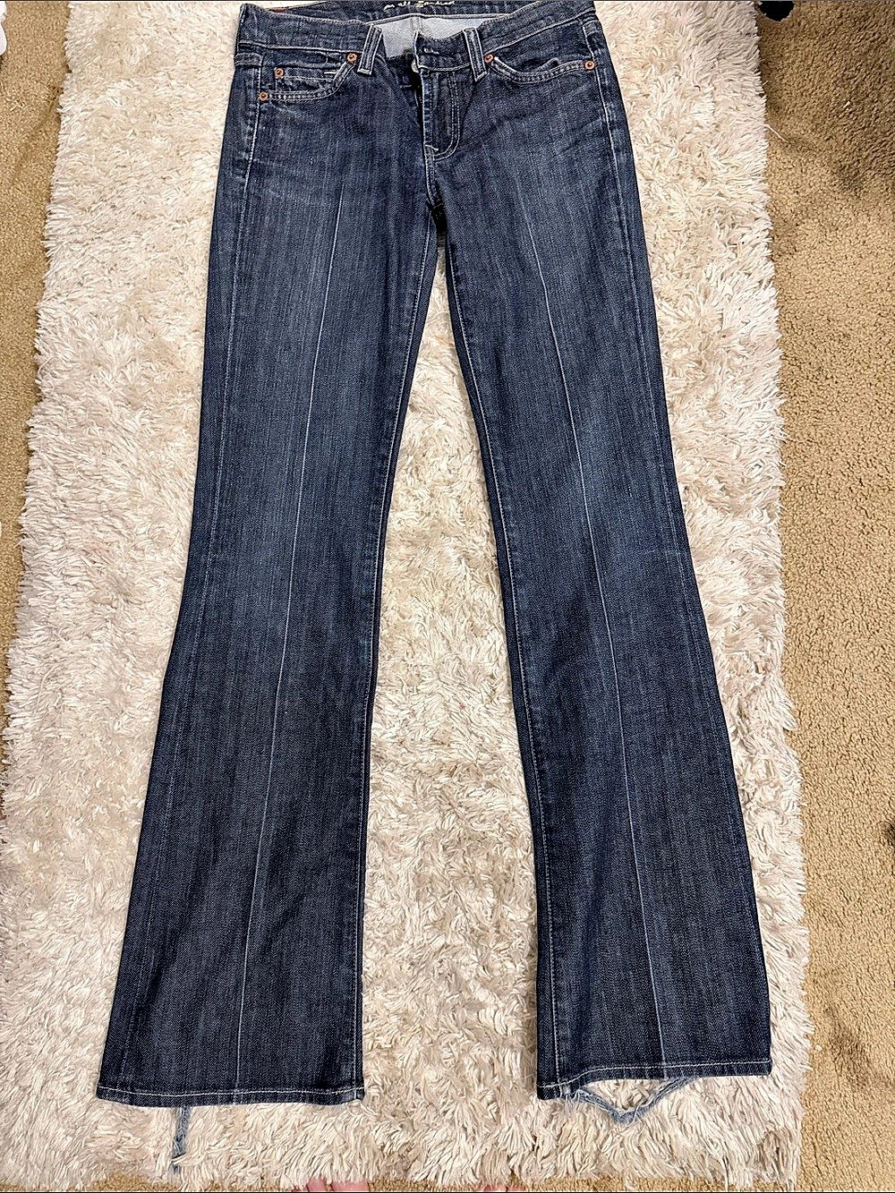 7 For All Mankind Kimmie Bootcut Jeans Blue Waist 26